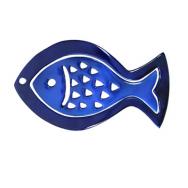 Anodize Aluminum Two Pieces Trivet - Fish Blue HMDC-2