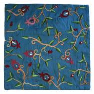 Embroidered Pillow Cover - Blue PM-3