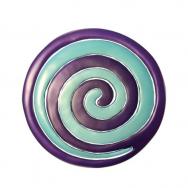 Anodize Aluminum Two Pieces Trivet - Snail Turq. and Violet MHDC-3C