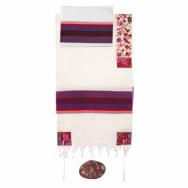 Embroidered Cotton Tallit – The Matriarches in color THE-5
