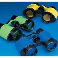 12 Plastic Kids Binoculars, Asst Colors, Party Favors, Pretend Play