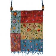 Applique Embroidered Bag - Flowers - Multi Color PBE-2M