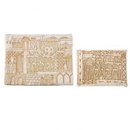 Hand Embroidered Tallit and Tefillin Bag – Gold  TBE - TFB-3