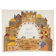 Machine Embroidered Challa Cover -Jerusalem CME-3