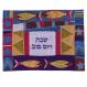 Raw Silk Appliqued Challa Cover - Four Fish multicolor CAS-4