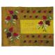 Raw Silk Appliqued Challa Cover - Pomegranates copper CAS-13