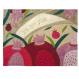 Raw Silk Appliqued Challa Cover - Three Pomegranates gold CAS-30