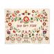 Machine Embroidered Challa Cover - Flowers Heart CME-11