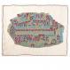 Hand Embroidered Challa Cover - Naive Jerusalem in color CHE-22