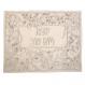 Hand Embroidered Challa Cover - Birds in silver CHE-24