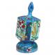 Large Wooden Dreidel with Stand - Seven Species DRL-7B