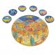 Wooden Passover Seder Plate - Jerusalem Oriental SP-11