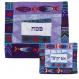 Raw Silk Matzah Cover Set - Peshach Purple MAS-AFR-14
