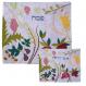 Raw Silk Matzah Cover Set - The 7 species Blue MAS-AFR-27