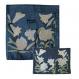Raw Silk Matzah Cover Set - Lily Blue MAS-AFR-40