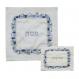 Embroidered Matzah Cover Set - Jerusalem square Blue MMB-AMB-5