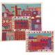 Embroidered Matzah Cover Set - Jerusalem Multicolor MHE-AFE-1
