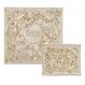 Embroidered Matzah Cover Set - Birds Gold MHE-AFE-7