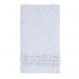 Embroiderey Netilat Yadayim Towel - Kadesh u Rechatz in Silver TME-11