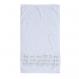 Embroiderey Netilat Yadayim Towel - Kadesh u Rechatz in Silver TME-11