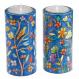 Round Shabbat Candlesticks - Oriental (Large) RCL-2