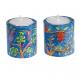 Round Shabbat Candlesticks - Seven Species (small) RCS-3