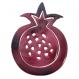 Anodize Aluminum Two Pieces Trivet - Pomegranates Red HMDC-1
