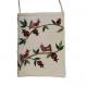 Embroidered Bag - Birds - White PB-2W