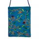 Embroidered Bag - Flowers - Turquoise PB-3T