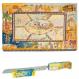 Wooden Challah Board, Knife and Stand - Bible Stories CB-NS-PR-2