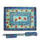 Wooden Challah Board, Knife and Stand - Pomegranates CB-NS-PR-9
