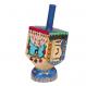 Small Wooden Dreidel with Stand -Menorah DRS-10B