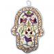 Small Embroidered Hamsa - Birds HES-2