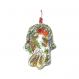 Small Glass Hamsa - The Seven Species HGS-3