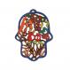 Laser Cut Hand Painted Hamsa - The Seven Species HCL-5