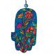 Large Wood Painted Hamsa -Flowers HAL-14