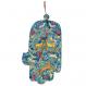 Large Wood Painted Hamsa -Oriental HAL-5