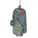 Large Wood Painted Hamsa -The Seven Species HAL-7