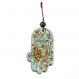 Small Wood Painted Hamsa - Peacock HAS-8