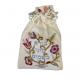 Embroidered Havdalah Spice Bag and Cloves - Flowers Borah Besami BBE-4
