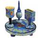 Wooden Havdallah Set - The Seven Species HAV-4