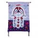 Small Wall Hanging - Hamsa blue purple HS-3