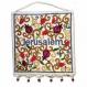 Embroidered Wall Decoration - Jerusalem Oriental White English WS-13