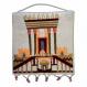 Embroidered Wall Decoration -Small - The Temple white WS-19