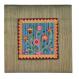 Embroidered Picture and Fabric Frame - Flowers Gold PFM-5