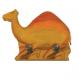 Painted wooden Key Hanger - Camel WWH-2