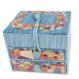 Embroidered Jewelry Box - Jerusalem Blue BE-3B
