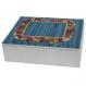 Embroidered Jewelry Box - Jerusalem Blue BES-3