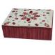 Embroidered Jewelry Box - Pomegranates Red BES-1