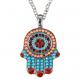 Small Hamsa Necklace - Colors NHS-1